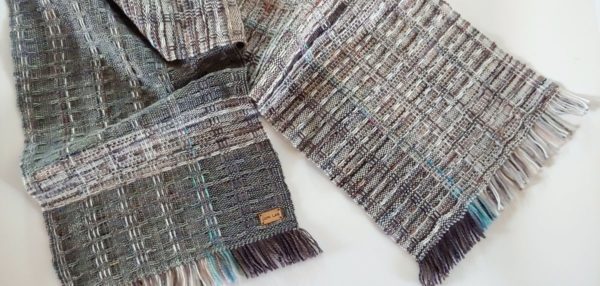 handwoven scarf by Lori Law