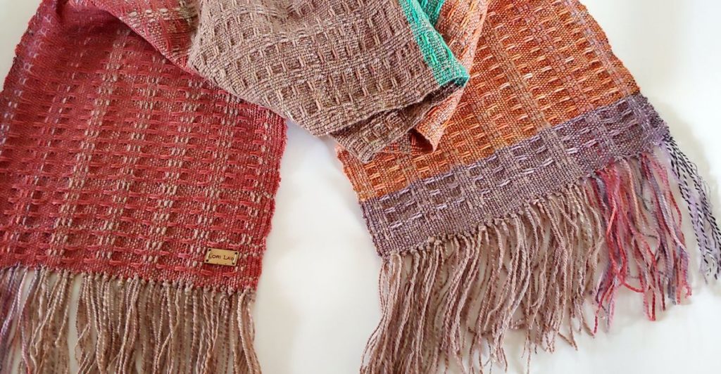 Handwoven scarf by Lori Law