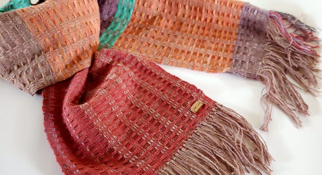 Handwoven scarf by Lori Law
