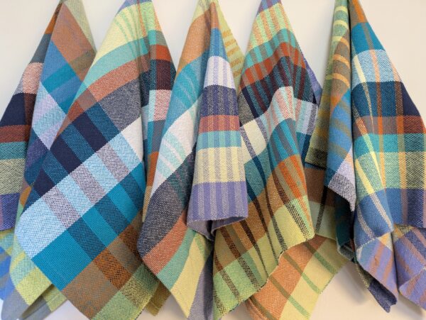handwoven towels by Lori Law
